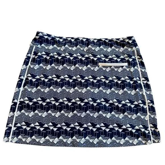 Coral Bay Golf Skort Skirt w/ Shorts Pull On Pickleball LARGE Stretch Martini - Picture 2 of 5